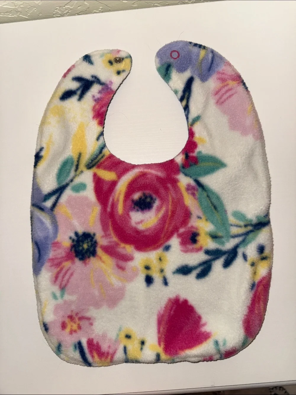 Two Baby Bibs - Pastel Galaxy & Floral Prints